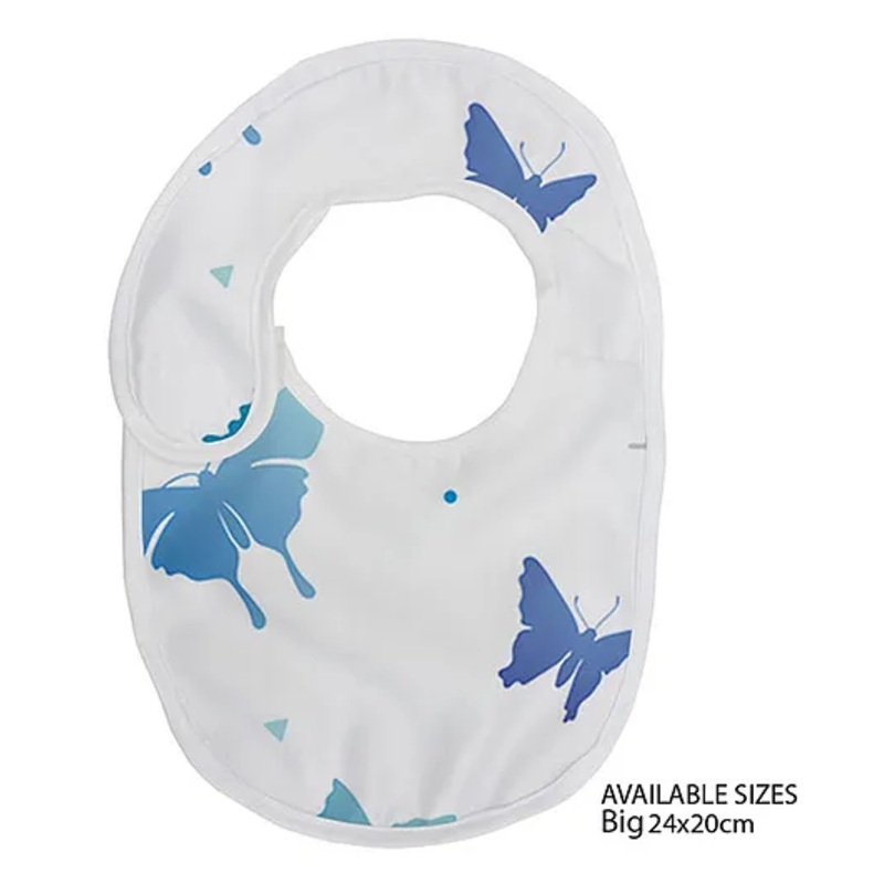 Right Gifting Digital Printed Velcro Closure Bibs – Cream