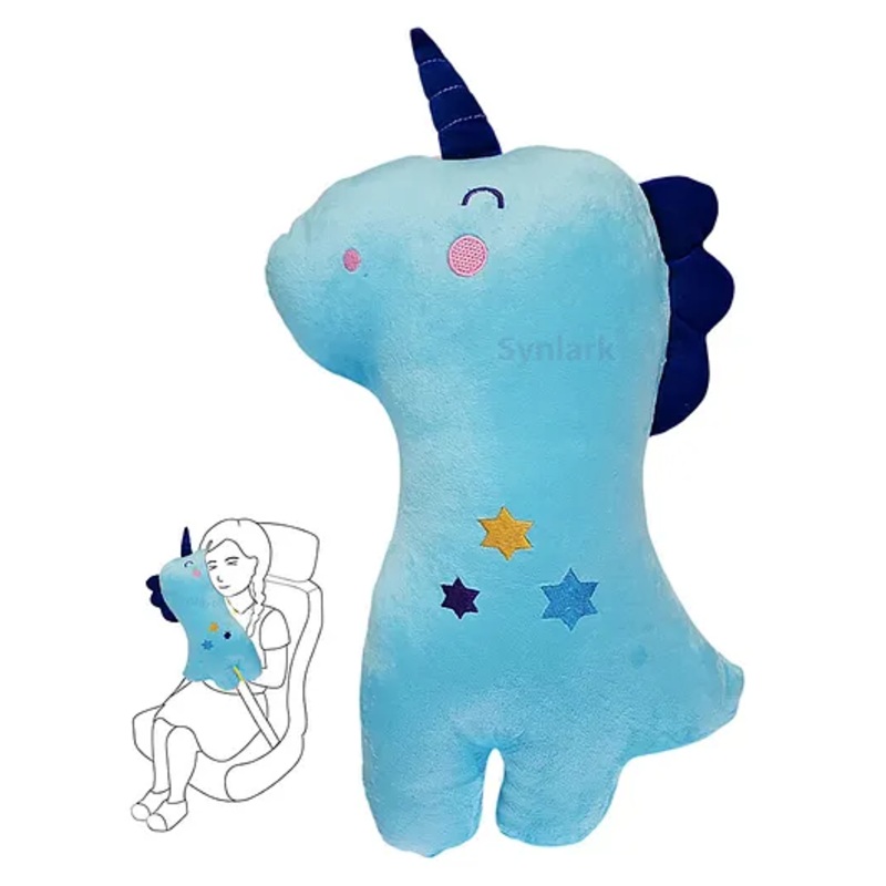 Synlark Seatbelt Car Pillow for Kids Adjuster for Children Baby – SkyBlue