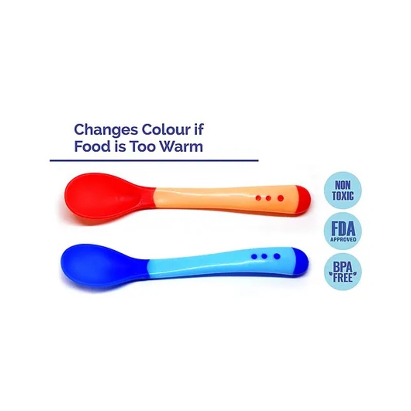 The Little Lookers Temperature Sensing Spoon Pack of 2 – Blue Red