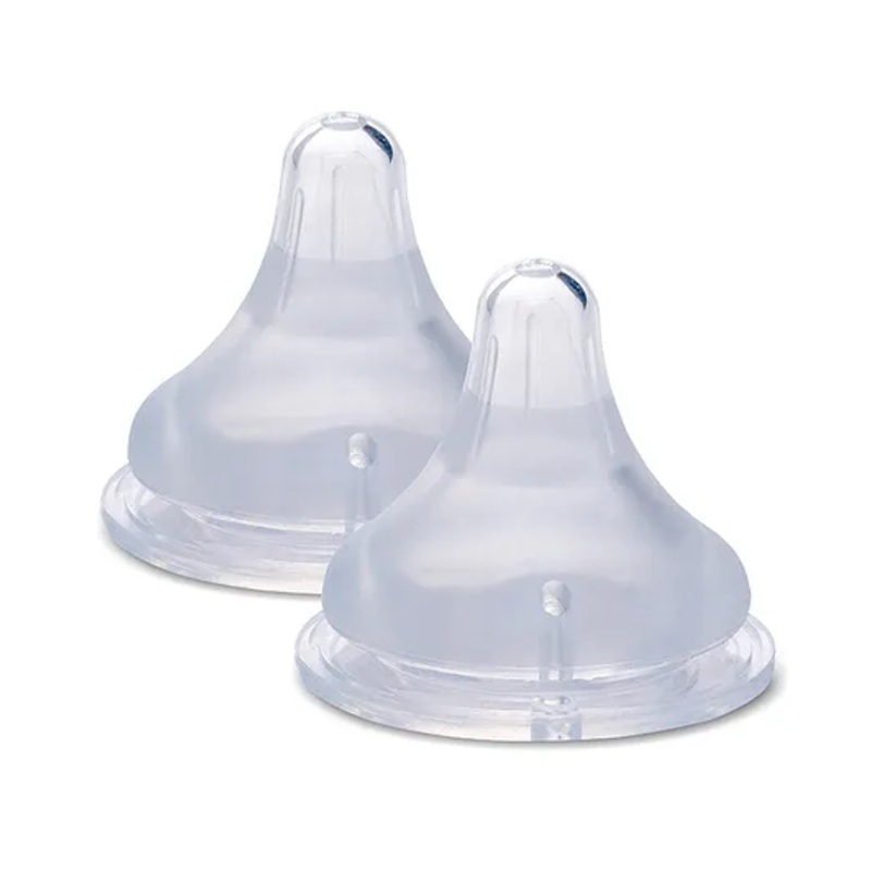 Vega Baby Wide Neck Small Nipple Pack of 2 – White
