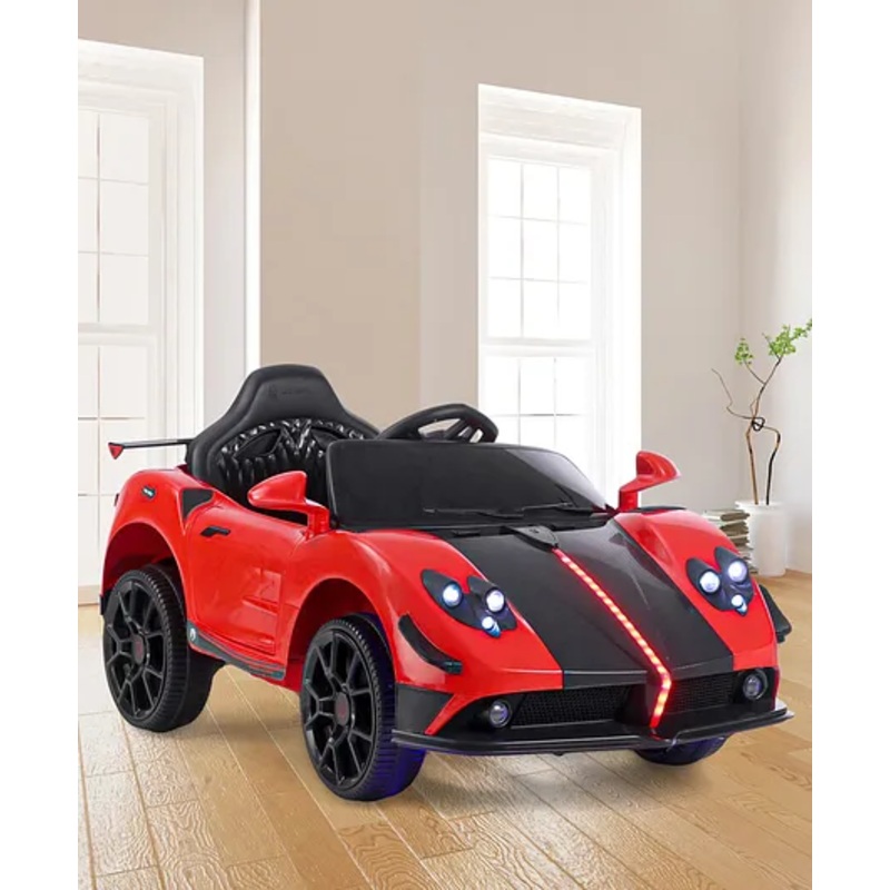 Babyhug Battery Operated Ride On Car with Music & Lights – Red