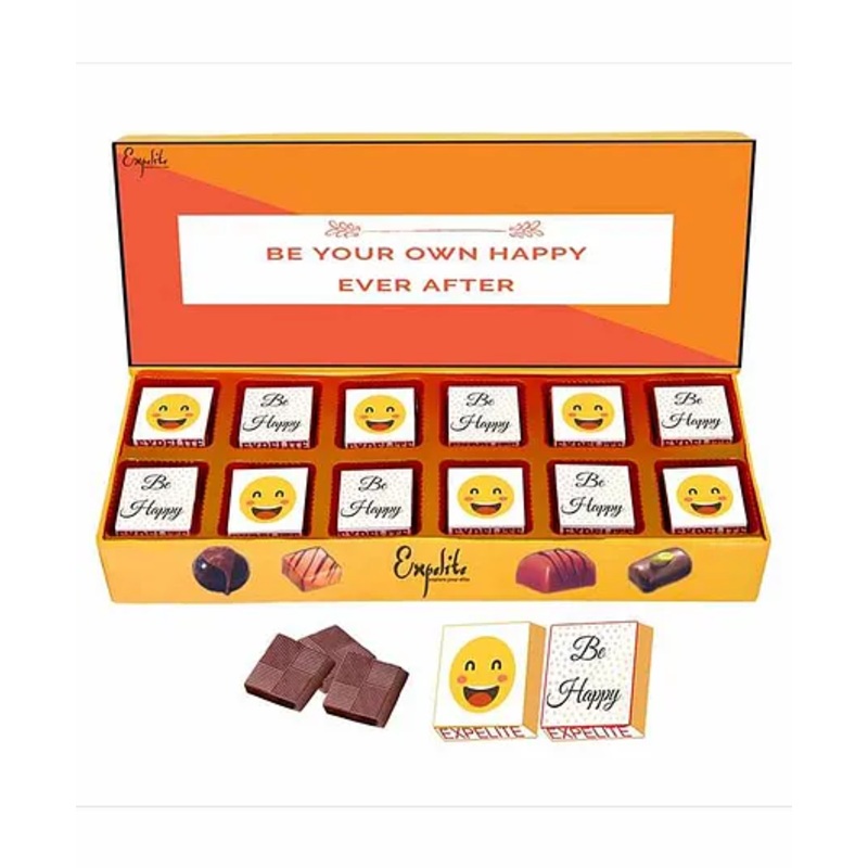 Expelite Be Happy Chocolates And Smiley Gifts Box – 200gm