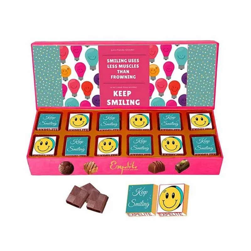 Expelite Keep Smiling Chocolate Gift Box – 200gm