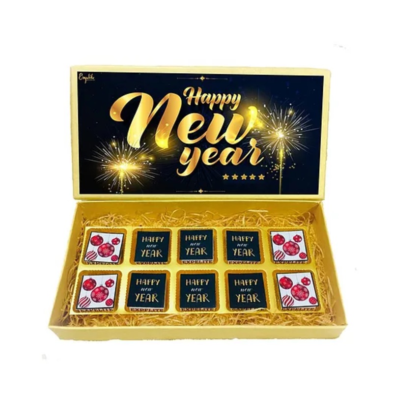 Expelite Wishing You a Happy New Year Chocolate Gift Box- 300 gm
