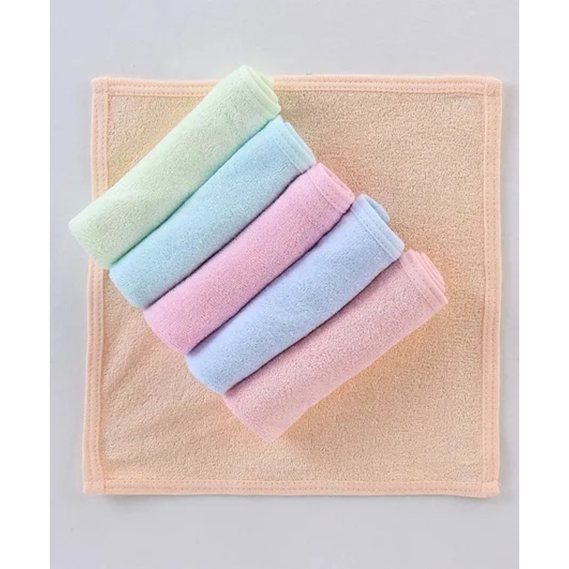 Simply Terry Wash cloth Solid Colour Pack Of 6 L 25 x B 22 cm – Multicolor
