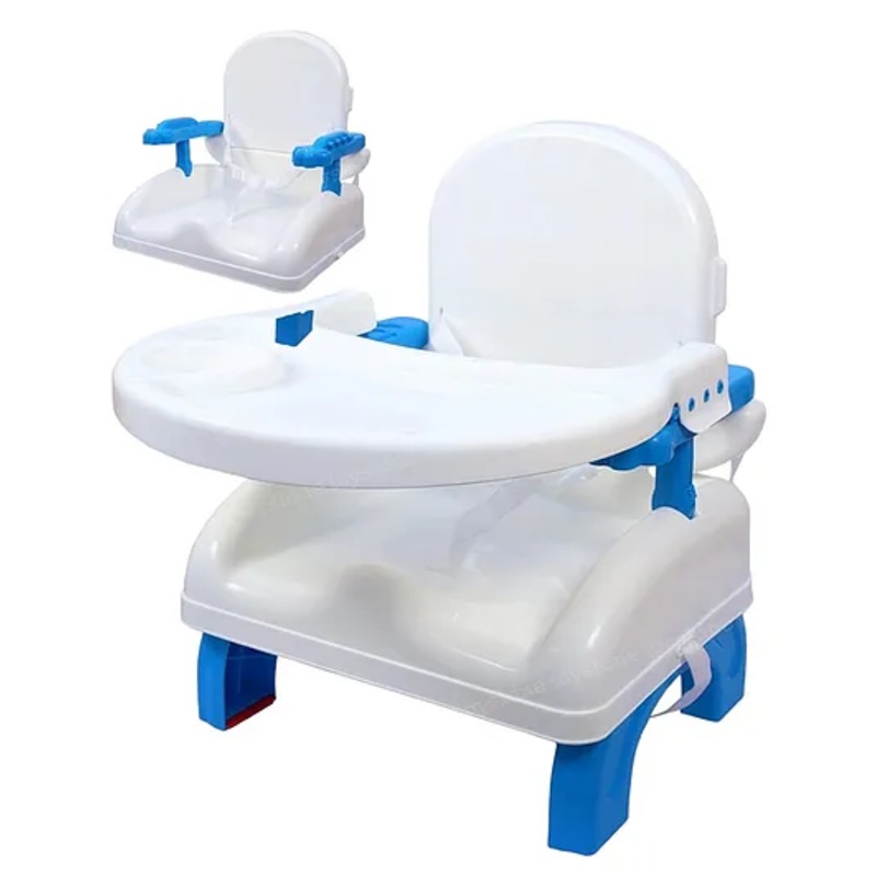 Zyamalox Jelly baby sitting chairs Folding Feeding baby chair  Best Picks for baby feeding chairs high chair for baby, and Mealtime Comfort baby chair for food (Blue)