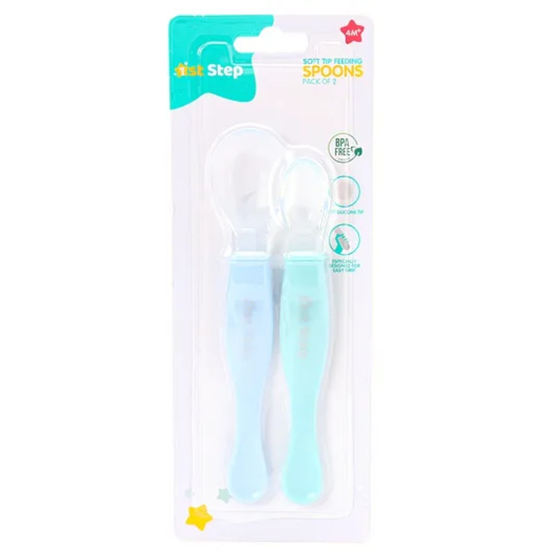 1st Step Dual Ended Spoon Set Pack Of 2 – Blue
