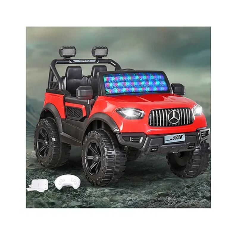 Battery Operated Ride On Jeep With Music Light and Remote Control -Red