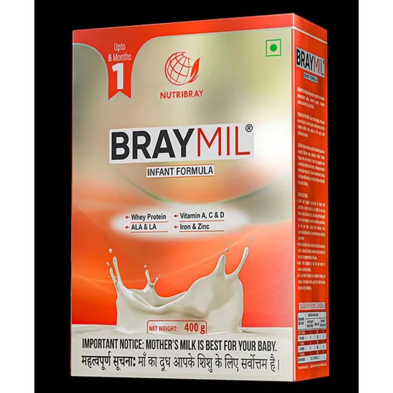 Braymil 1 Infant Formula -Stage -1 Bib Pack 400 Gm