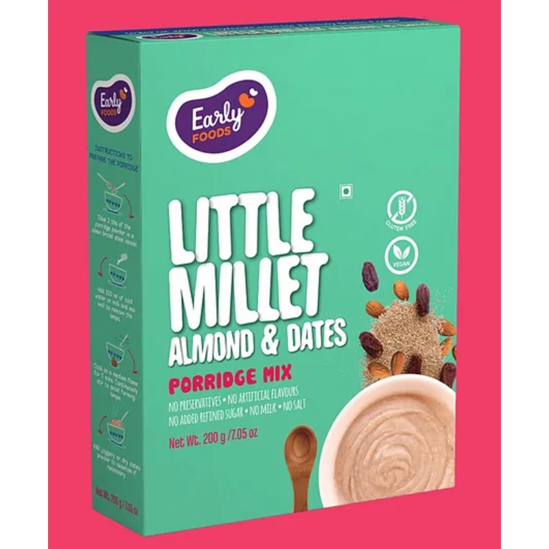 Early Foods Little Millet & Dates Porridge Mix 200g