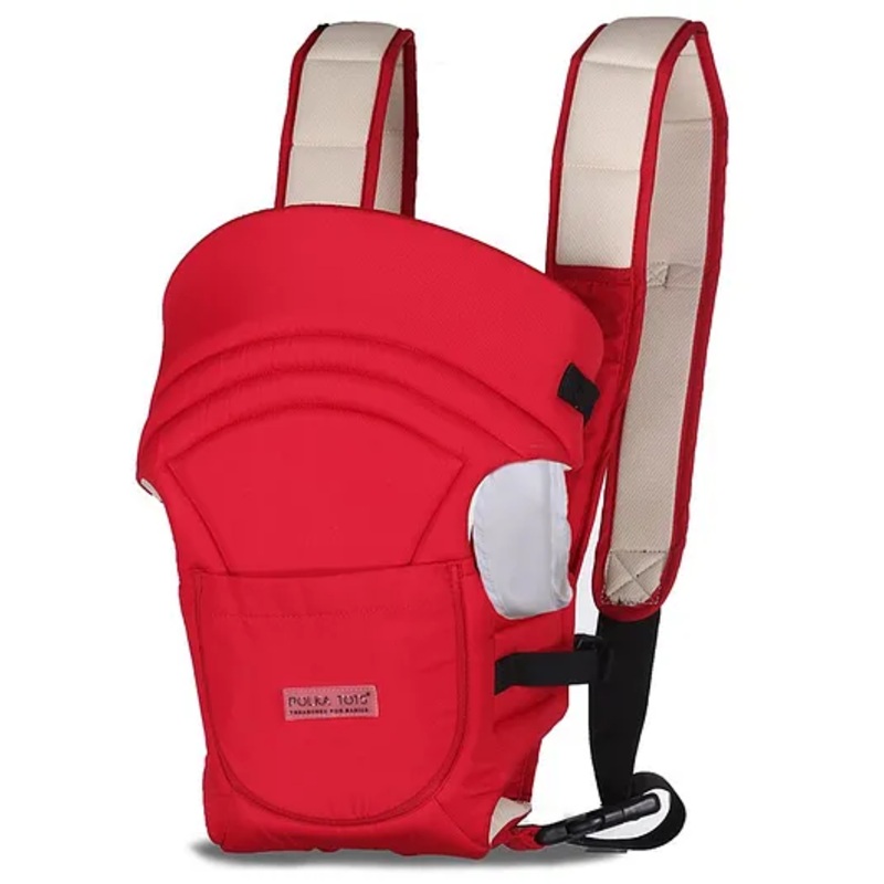 POLKA TOTS Baby Carrier 3 in 1 Convertible Hip Seat With Adjustable Waistbelt – Red