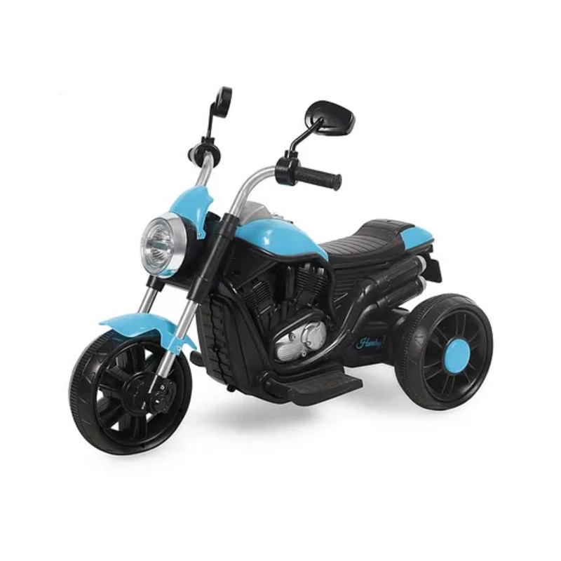 Srecap Rechargeable Battery Operated Bike for Kids, Ride on Toy Kids Bike with Light, Music & USB | Electric Battery Bike for Kids to Drive 1 to 4 Years (Light Blue)