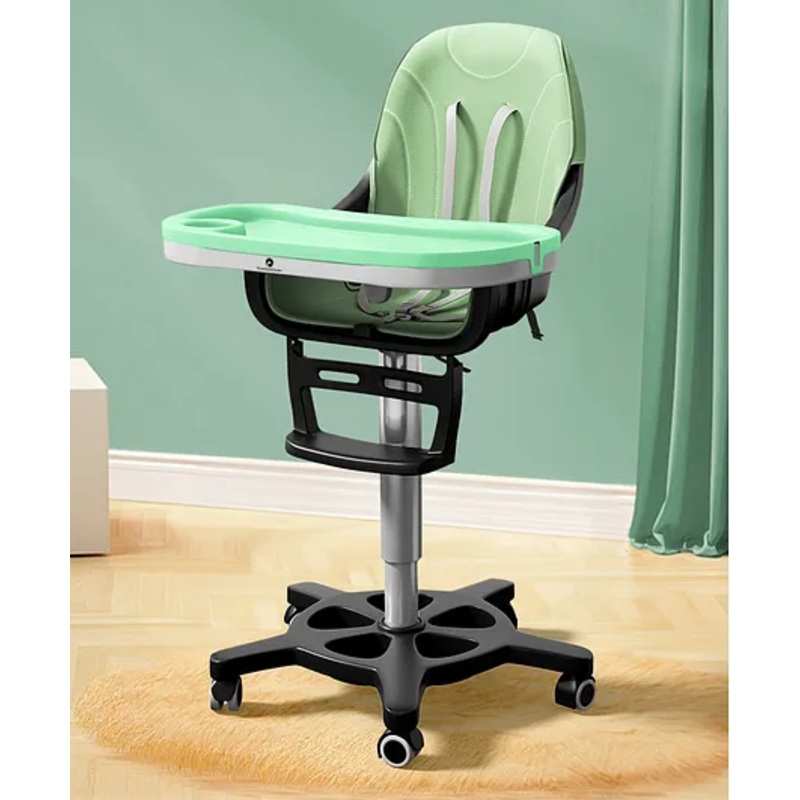 StarAndDaisy Little Nest Baby Chair for 6 Months to 3 Years Girls & Boys, Height Adjustable, Detachable Tray, One-Hand Adjustable – Limegreen