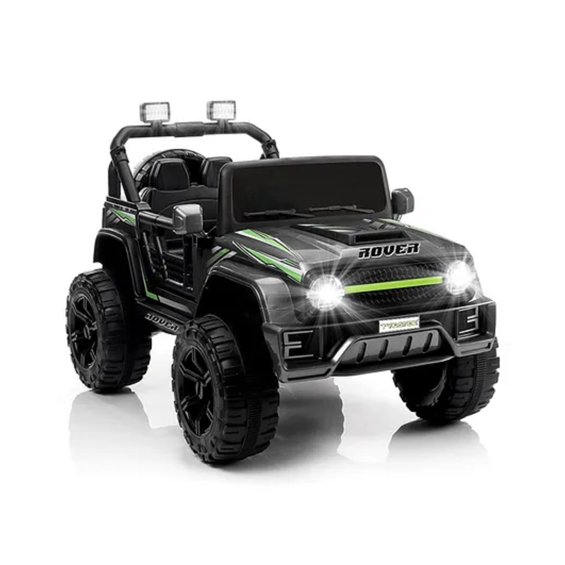 Tygatec Rechargeable Battery-Operated High-Performance Ride-On Car with Light & Music | Electric Car Jeep | Big Battery for Boys and Girls (GREY)