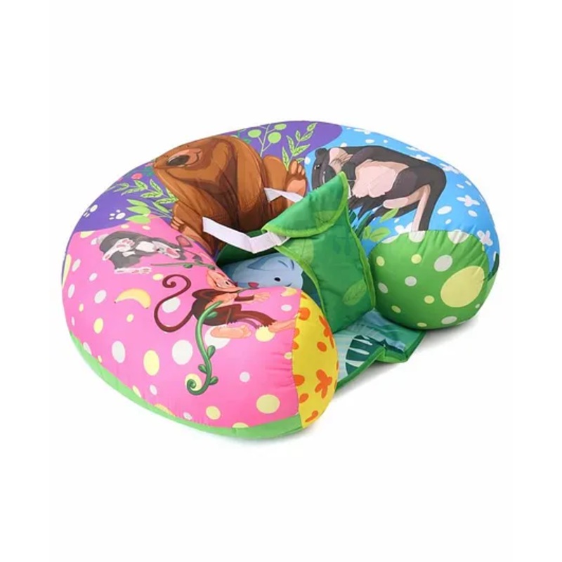 U Shaped Feeding Pillow Animal Print – Multicolor