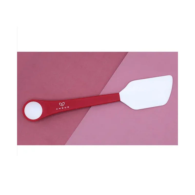 Amour Silicon Double Hand Spoon Spatula  – Red White