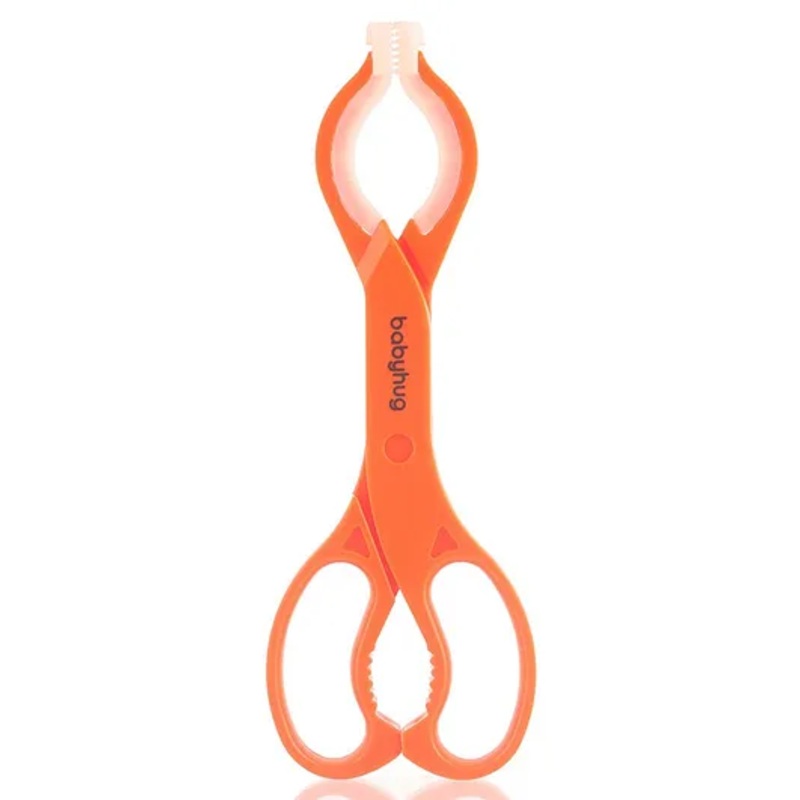 Babyhug Anti-Slip Bottle Tong – Orange