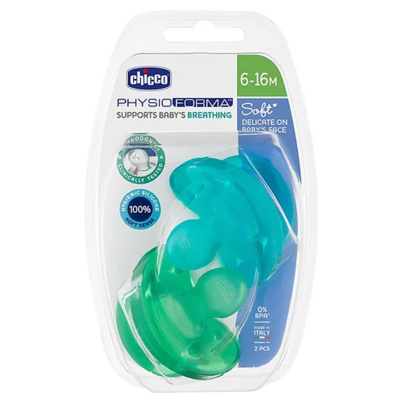 Chicco Soother Physioforma Soft – Blue & Green