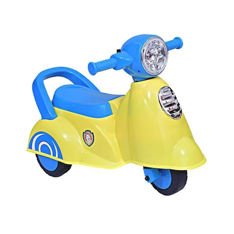 Joyride Manual Push Scooter Ride On with Music & Light- Yellow