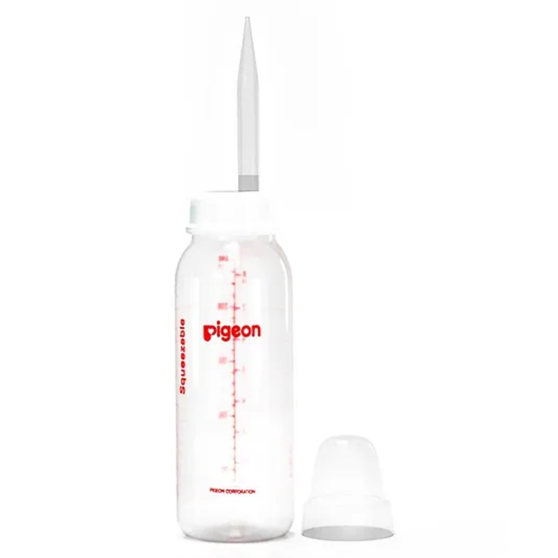 Pigeon Feeding Bottle with Long Nipple White – 240 ml