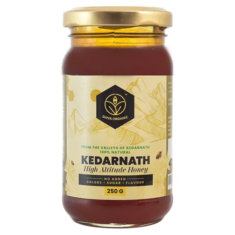 Shiva Organic Kedarnath Honey Pure and Natural Hey from Himalayan Range No Added Sugar – 250 g