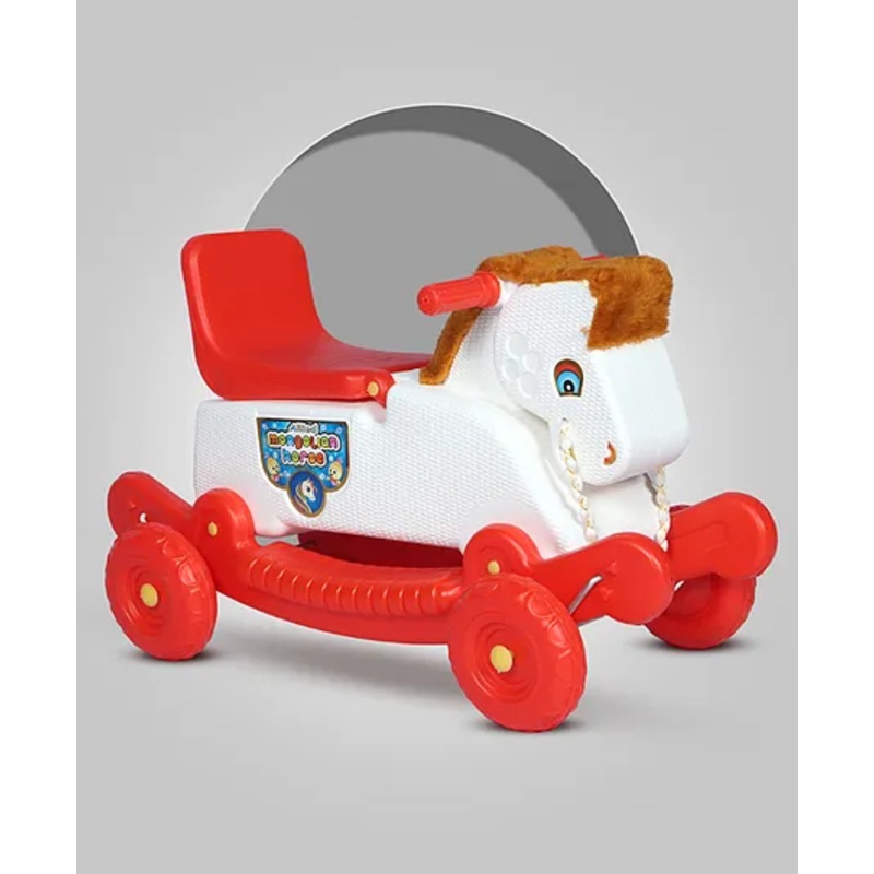 Toy Plus Mangolian Baby Push Ride On and Rocker – Red White