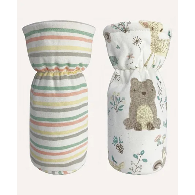 Abracadabra Bottle Cover Bambi & Friends Set of 2 Sage Green – Fits Upto 300 ml Bottle