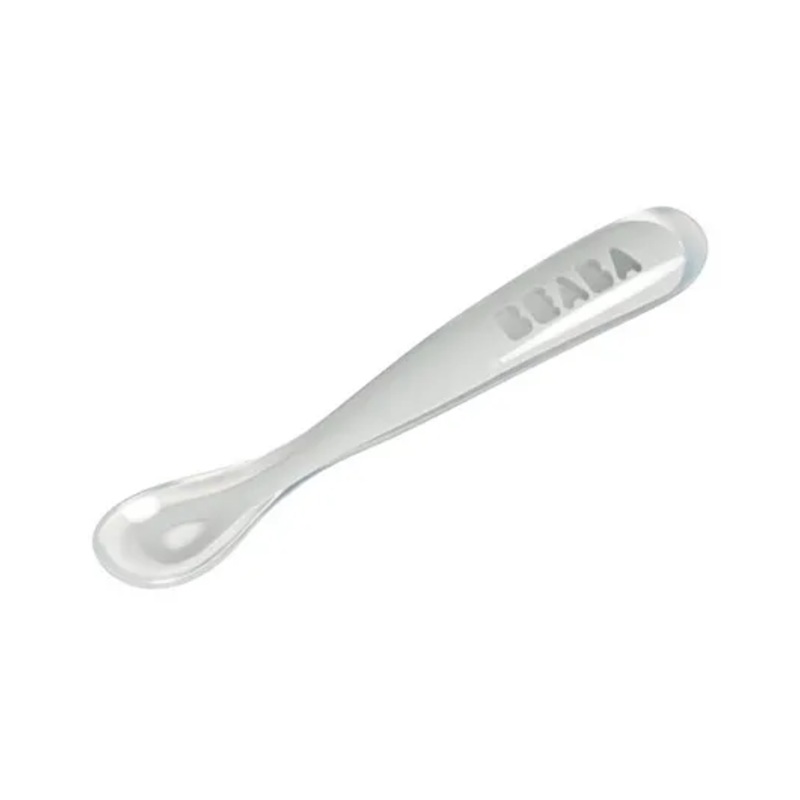 Beaba 1st Stage Silicone Spoon – Light Mist, 4m+