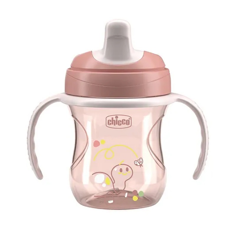 Chicco Training Cup With Semi Soft Spout 200 ml  – Peach