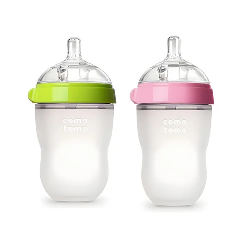 COZY VIBES Natural Feel Baby Bottle, Soft & Squeezy, Easy To Clean, Dual Anti-Colic Vent Bottle For Baby, Infants And Newborn (250ml)- PACK OF 1- COLOR MAY VARY