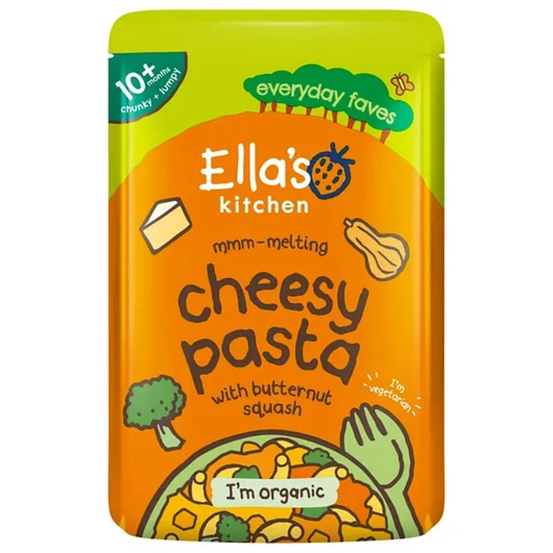 Ella’s Kitchen Organic Baby Food Pouch, Cheesy Pasta with butternut squash (10m+) – 190g