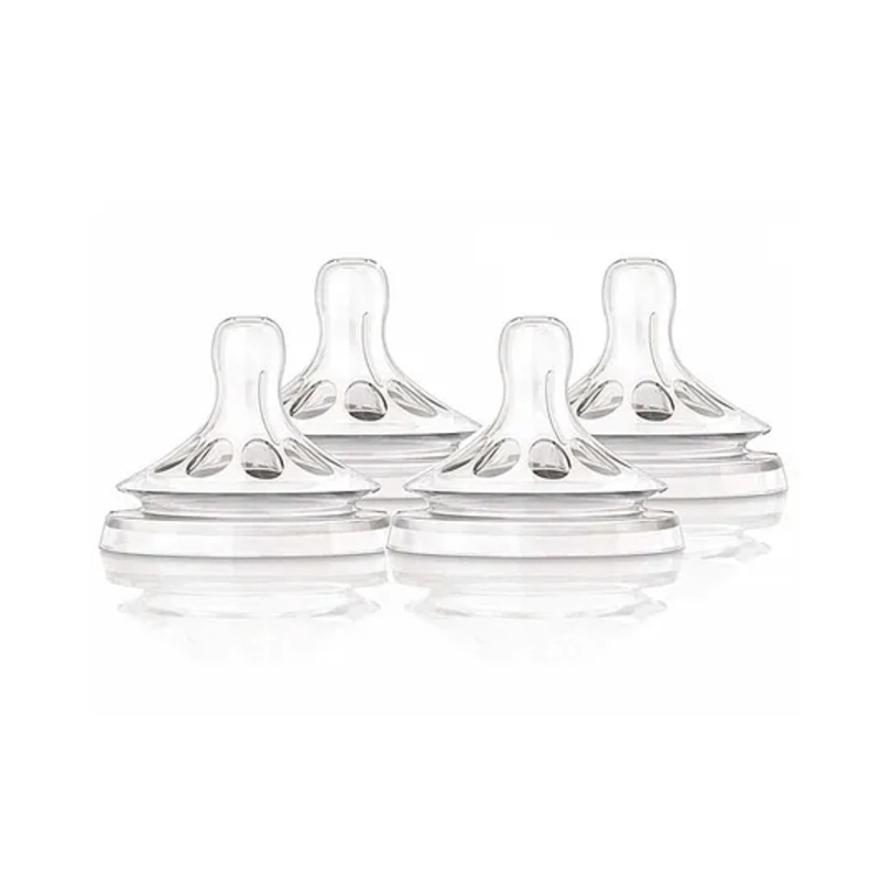Fantasy India Natural Wide Neck Silicone Nipple – Pack 0f 4