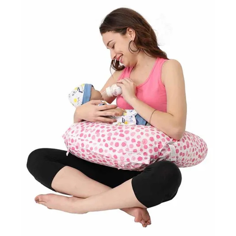 Nene Baby Care Multifunction Nursing Polka Pillow – Pink