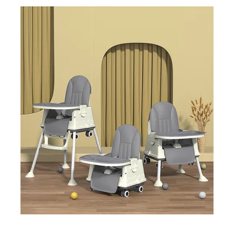 StarAndDaisy High Chair for Baby Feeding Chair for 0 to 5 Years with 4 in-1 High Chair with Height Adjustable – Grey