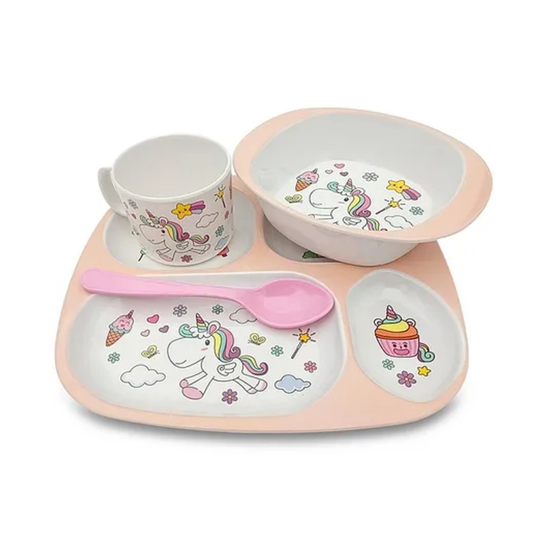 Superware Melamine Kids Dinner Set- unicorn ( Set of 4 )