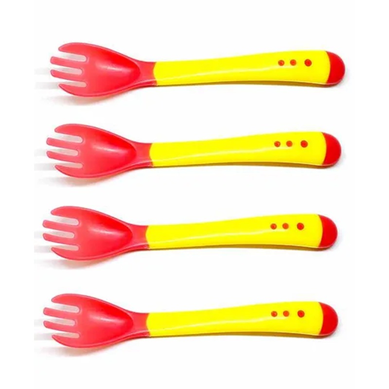 The Little Lookers Temperature Sensing Fork Pack of 4 – Yellow