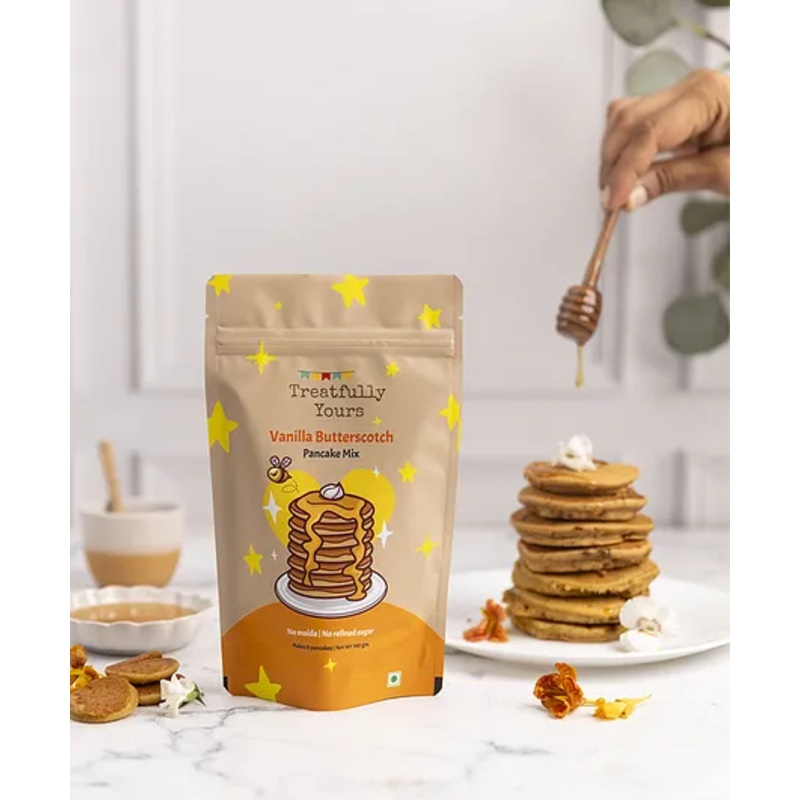 Treatfully Yours Vanilla Butterscotch Pancake Mix – 160 g
