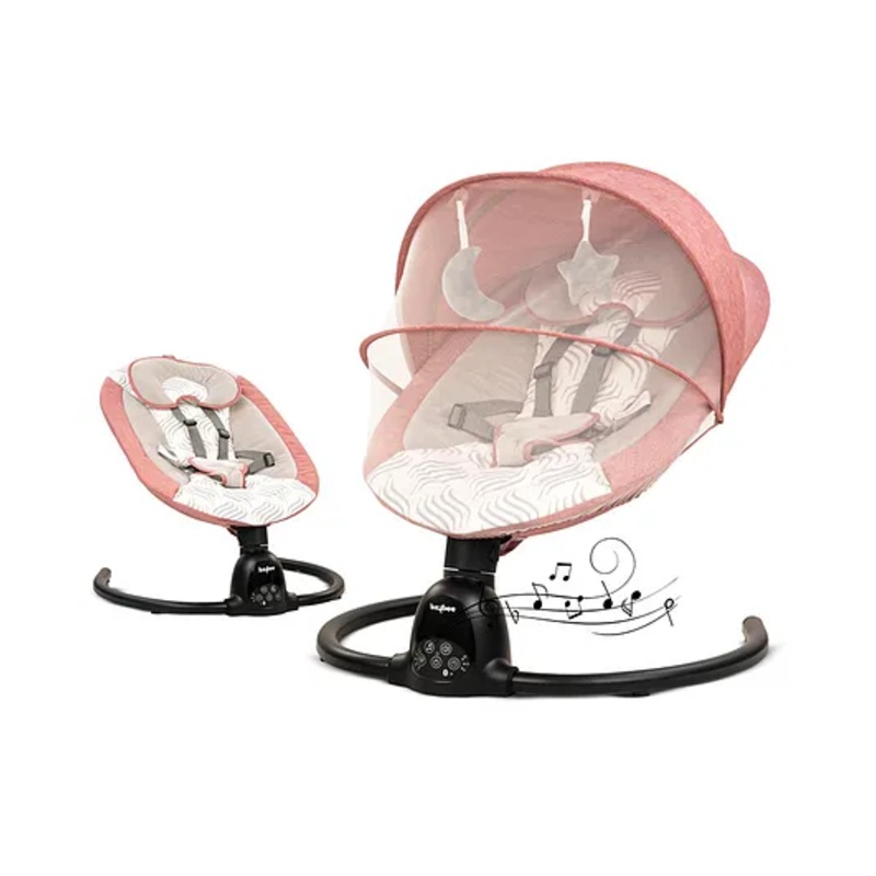 Baybee Automatic Electric Swing Cradle for New Born Baby with Adjustable  Remote  – Pink