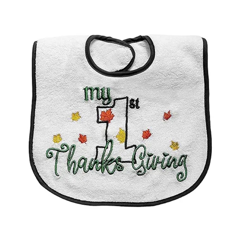 Butterthief Pure Terry Cotton Unisex Baby Feeding Reversible Bibs – Black