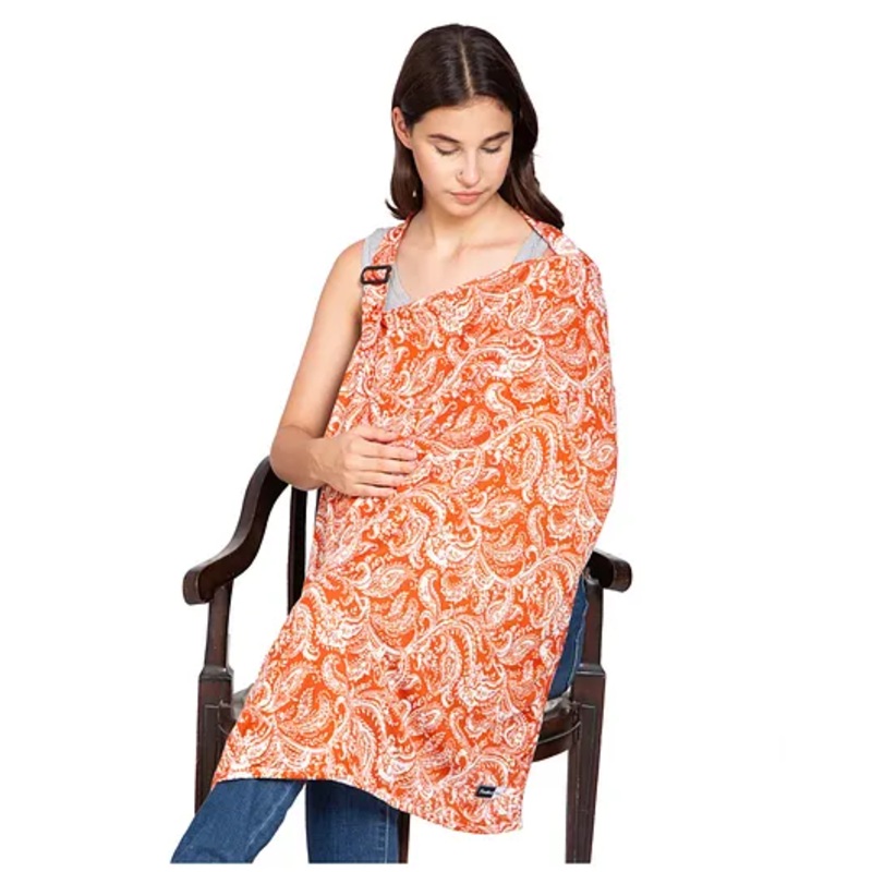 Feather Hug Premium Nursing cover for breastfeeding – Saffron