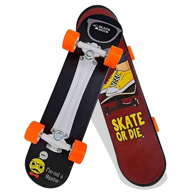 Jaspo Cool Boy Black Duck Complete Fibre Skateboard – Multicolour