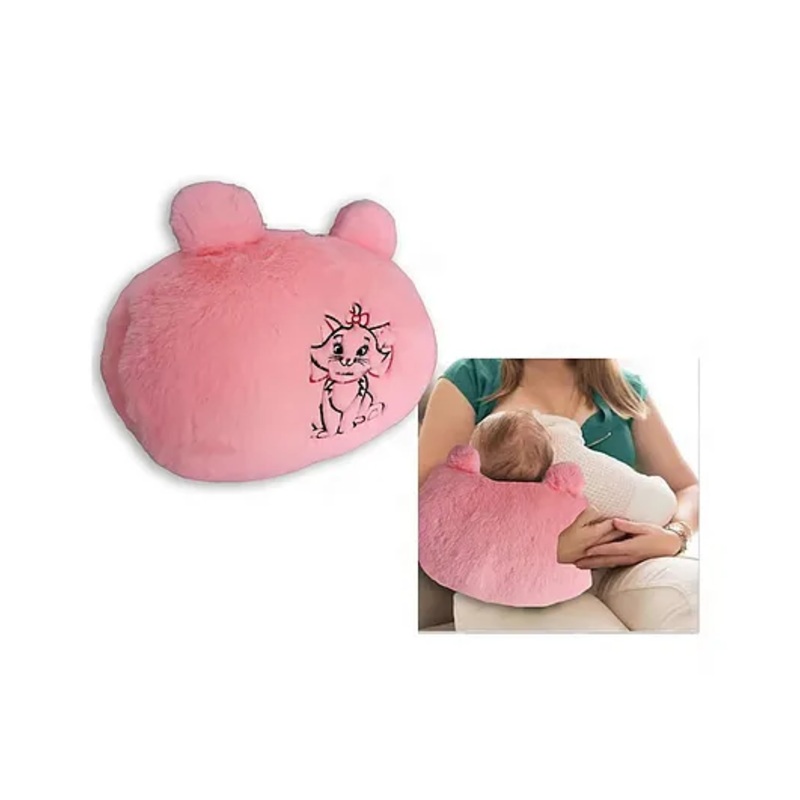 Numum Nursing Arm Pillow, Breastfeeding and Bottle Feeding Head Support Pillow, Travel-Friendly and Washable (Pink)(Color and design May vary)