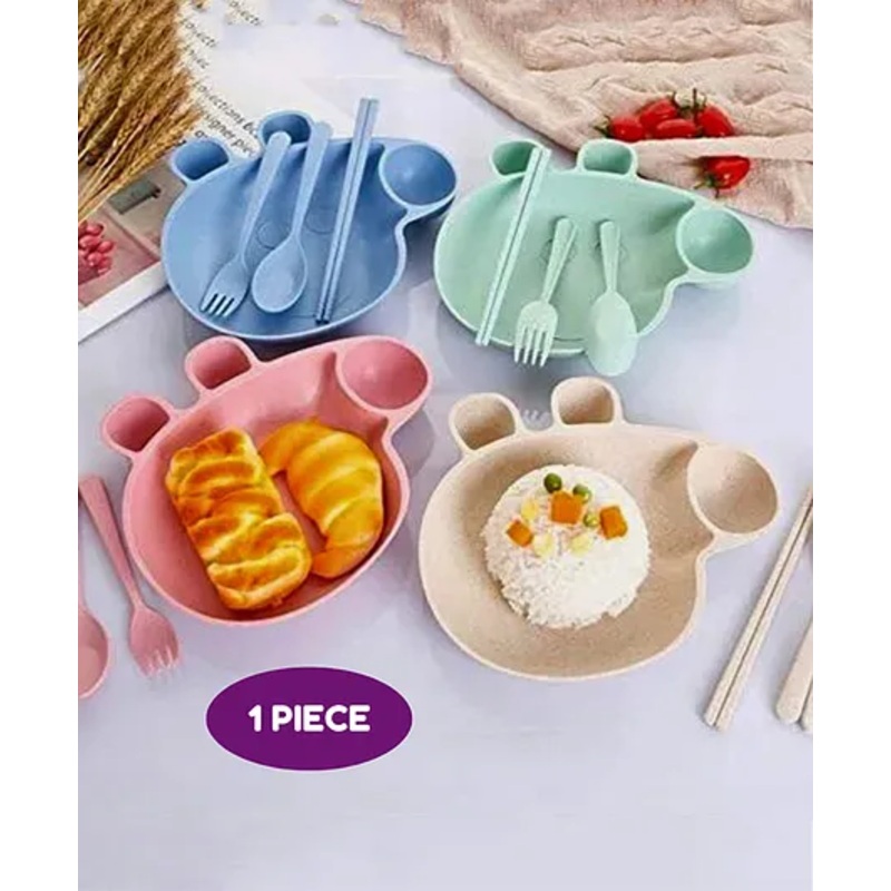 Puchku Pepa Pig Dinnerware Set For Kids ( Pack 0f 1, Multicolor)
