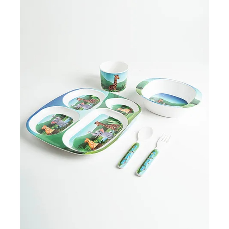 Superware Melamine Kids Dinner Set – Wild Animal ( Set of 5 )
