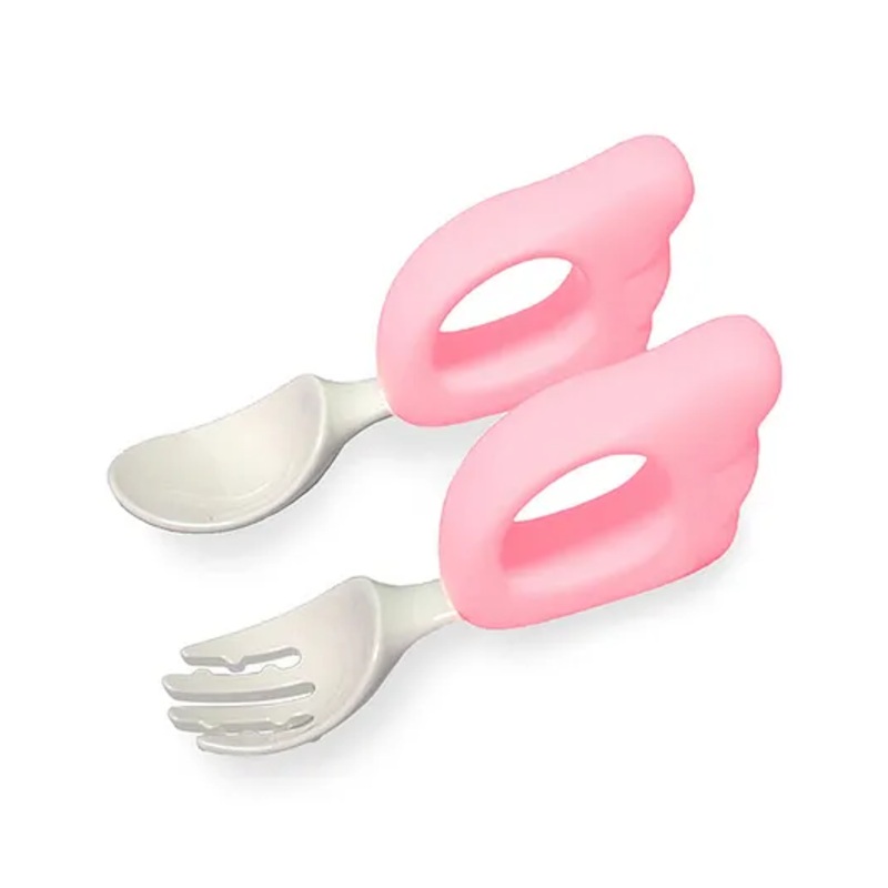 Bembika Baby Training Spoon Wing Shape Spoon Baby Silicone Training Spoon For Baby – Peach