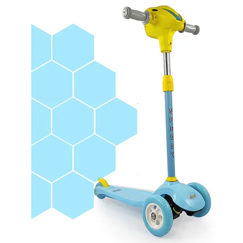 Dash Speedy Kick Scooter With LED Lights Music and Adjustable Height – Blue