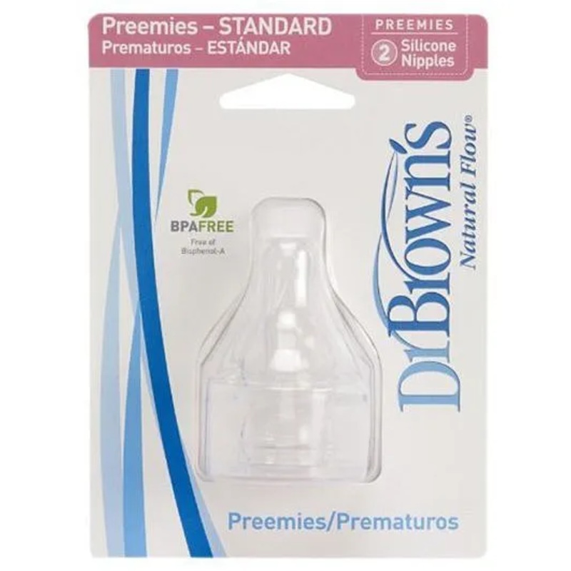 Dr. Browns Natural Flow Preemie Standard Nipple Pack Of 4 – White