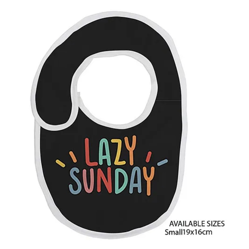 Right Gifting Digital Printed Velcro Closure Bibs – Black