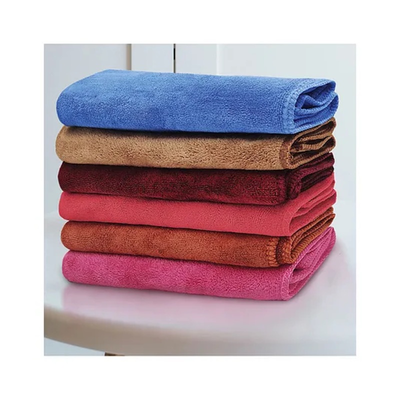 Sassoon Highly Absorbent Microfiber Cleaning Cloth in 450 GSM Multipurpose Cloth Pack of 6 – Multicolour