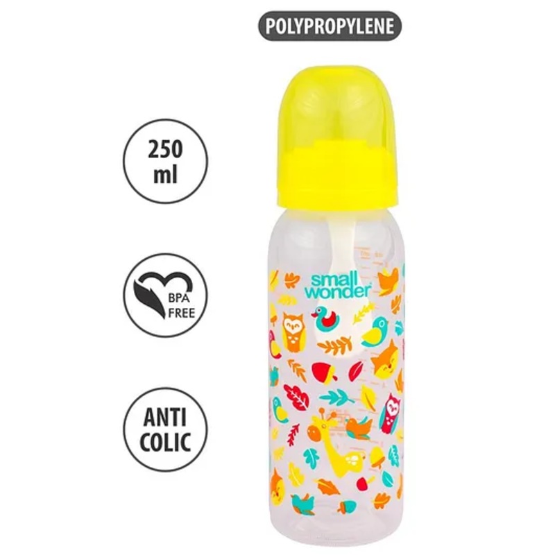 Small Wonder Admire Polypropylene Feeding Bottle Yellow – 250 ml